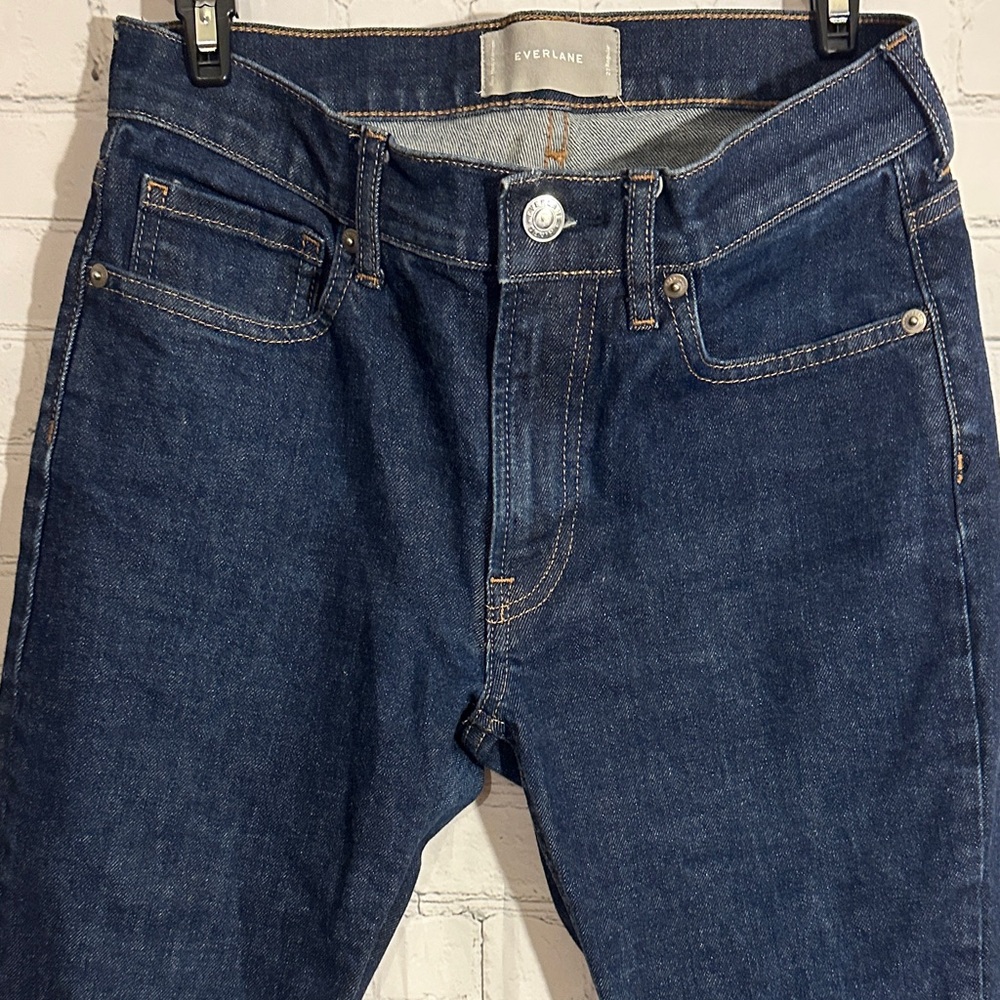 Everlane Dark Wash Blue Jeans - Picture 2 of 7